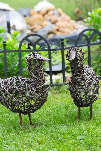 iron duck garden decorations